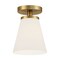 Designers Fountain Palmyra 7in 1 Light Brushed Gold Semi Flush Mount D255M-SF-BG - alternate 1